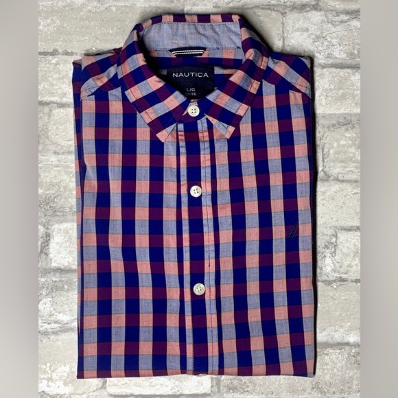 NAUTICA: Boys Short Sleeve Button Up Shirt - Picture 6 of 6